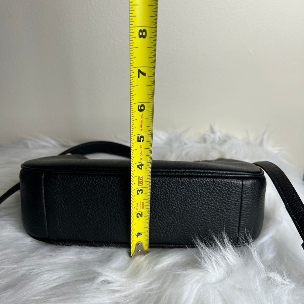 Coach Teri Black Pebbled Leather Shoulder Bag Excellent - Picture 12 of 12